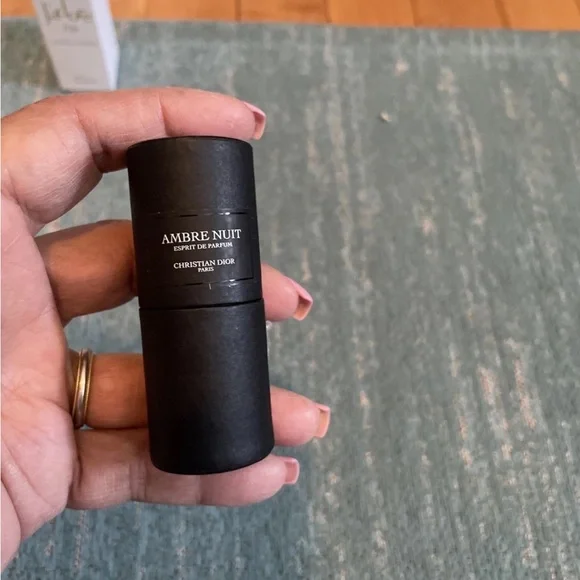 DIOR White / Ivory Denim Cosmetic Case With Ambre Nuit And Jadore  Brush - Picture 9 of 16